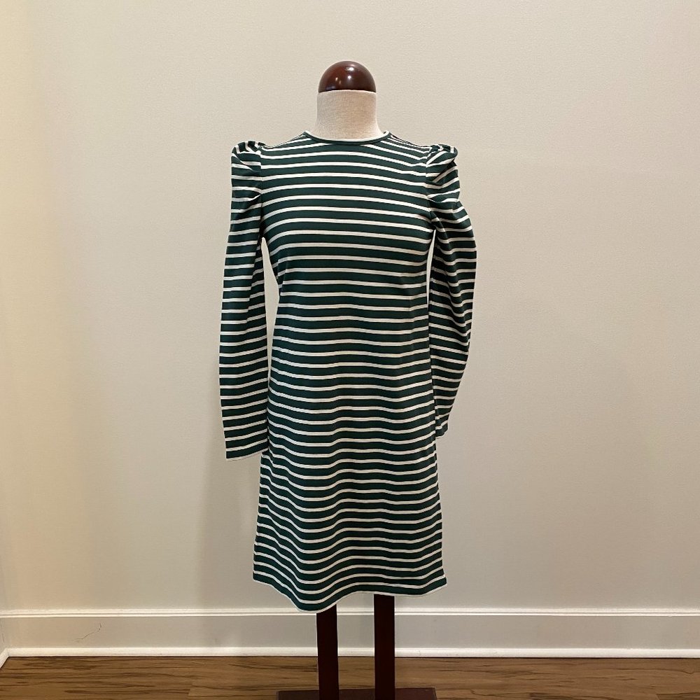 Boden Imogen Striped Puff Sleeve Dress Women's Size 4 Long